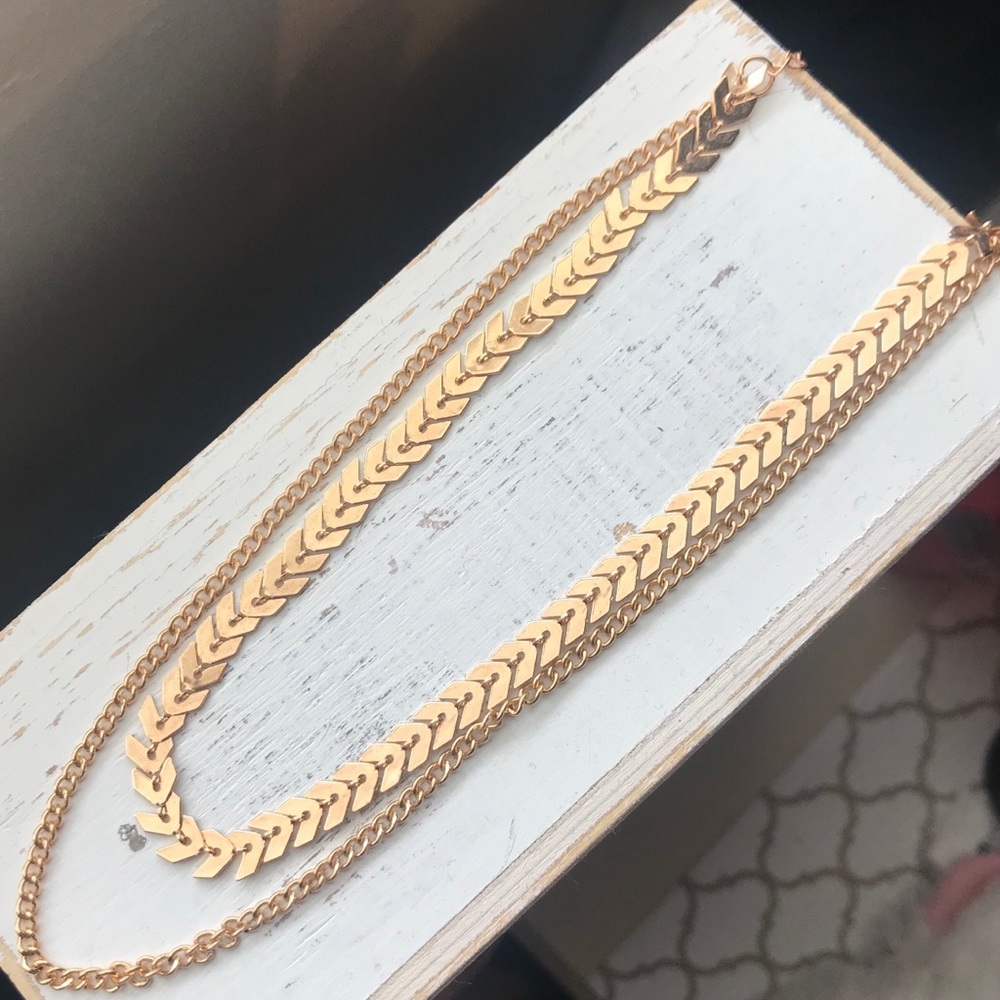 2 Layer Chevron and Chain Choker